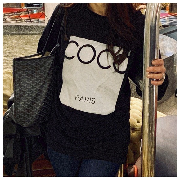 ✨LAST ONE ✨PARIS✨CoCo Black sweatshirt - Picture 3 of 3